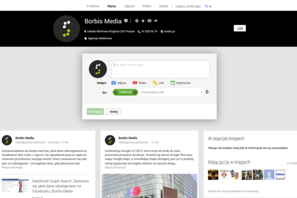 Nowe Google Plus